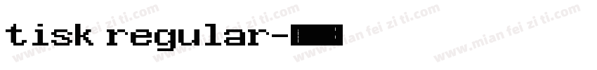 tisk regular字体转换